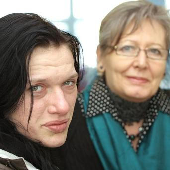 narkomanka Katka Bradáčová a dokumentaristka Helena Třeštíková