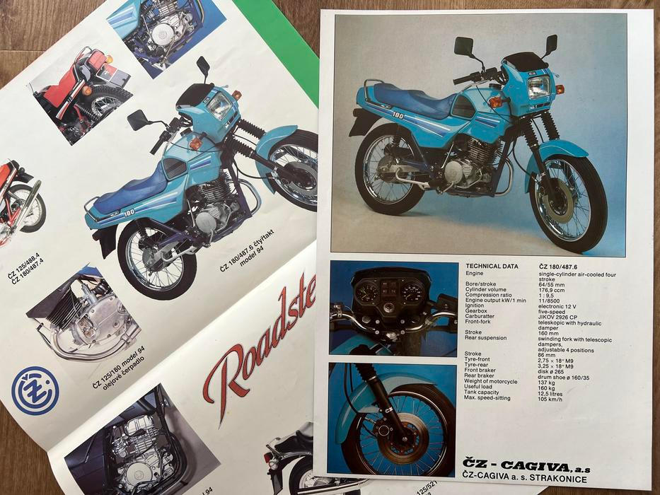 ČZ 180/487.6 OHC prototyp čtyřtakt