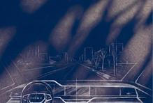 Interiér byl zatím odhalen jen na skicách, K50 je však auto velikosti Škody Kodiaq.