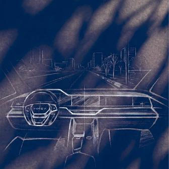 Interiér byl zatím odhalen jen na skicách, K50 je však auto velikosti Škody Kodiaq.