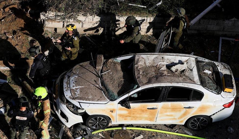 Důsledky íránských raketových paleb ve středním Izraeli