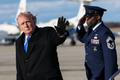 U.S. President Donald Trump arrives at Joint Base Andrews in Maryland