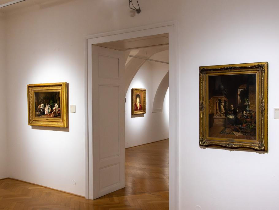 Pohled do výstavy Václav Brožík / 1851–1901.