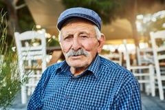 Outdoor,,Senior,Man,And,Smile,On,Portrait,At,Pub,On