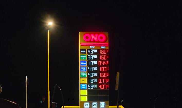 Totem čerpací stanice