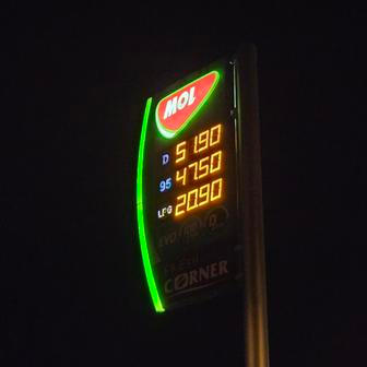 Totem čerpací stanice