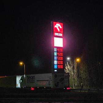 Totem čerpací stanice