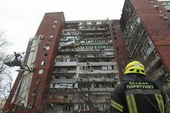 Následky ruského útoku na Dnipro, 24. března 2026.