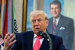 Donald Trump při jmenování šéfa ministerstva vnitřní bezpečnosti Marka Mullina, Bílý dům, 24. března 2026.