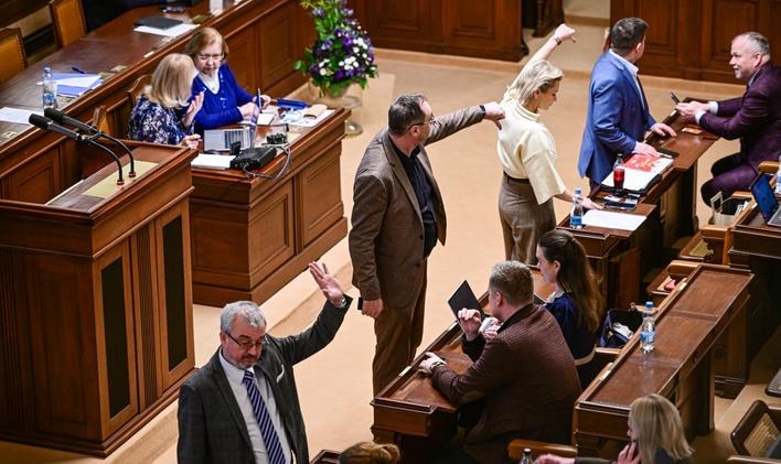 Marek Benda, Boris Šťastný, poslanec, politik, Taťána Malá, poslankyně, politička, Patrik Nacher, místopředseda Sněmovny
