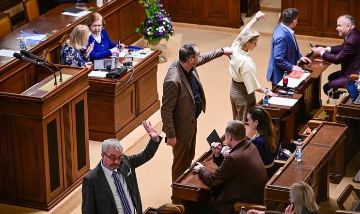 Marek Benda, Boris Šťastný, poslanec, politik, Taťána Malá, poslankyně, politička, Patrik Nacher, místopředseda Sněmovny