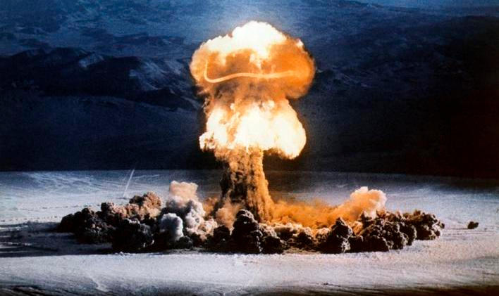 Atomic bomb explosion