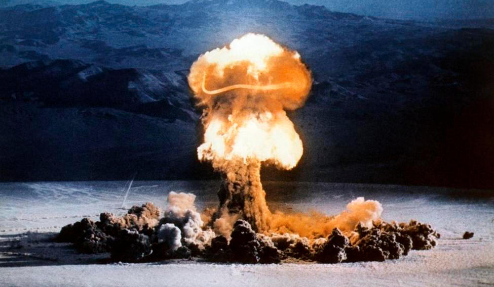 Atomic bomb explosion