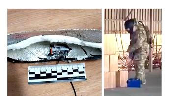 FSB zveřejnila video ze zadržení muže, který do Ruska doručil zásilku vložek do bot s nastraženými výbušninami.