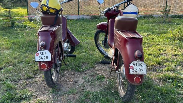 Jawa Pionýr s původní šumperskou značkou.