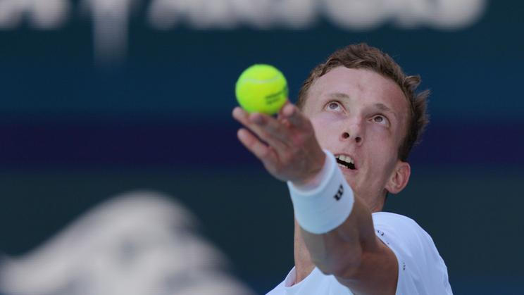 Jiří Lehečka na turnaji v Miami