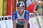 Volta Catalunya 2026 stage 3 to Vila-Seca Costa Daurada Remco Evenepoel crosses the finish line after Dorion Godon France Ineos Grenadiers wins th stage and retains race lead, despite long range Remco attack ending in a crash.