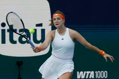 Karolína Muchová na turnaji v Miami