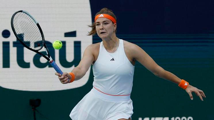 Karolína Muchová na turnaji v Miami