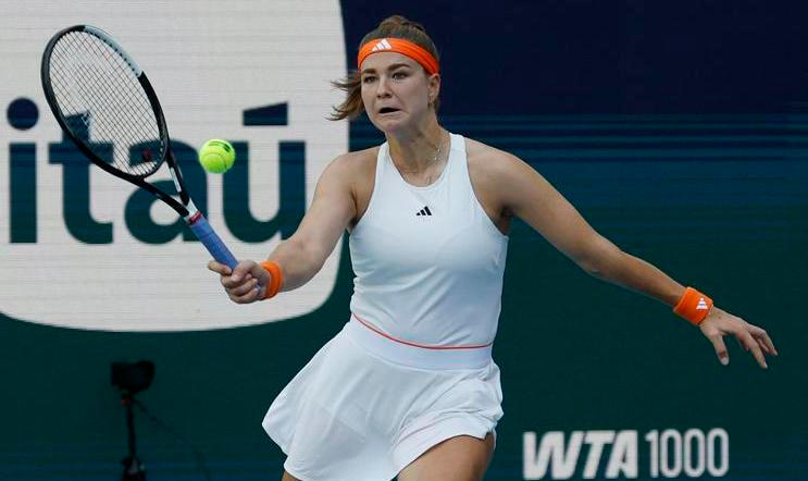 Karolína Muchová na turnaji v Miami