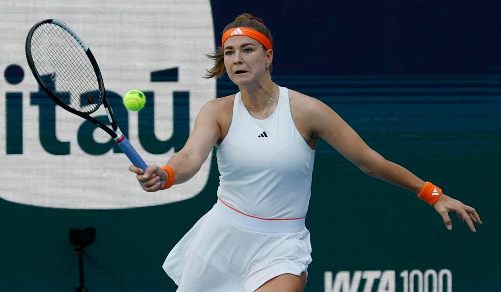 Karolína Muchová na turnaji v Miami