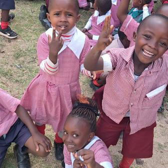 Africké děti jsou podle Marie hodně soutěživé.