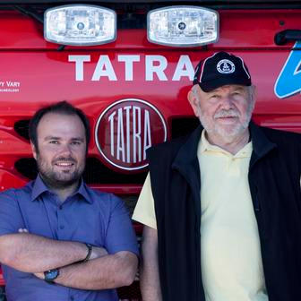 Aleš Loprais a Karel Loprais, Rallye Dakar,  Frenštát pod Radhoštěm. 16.4.2013