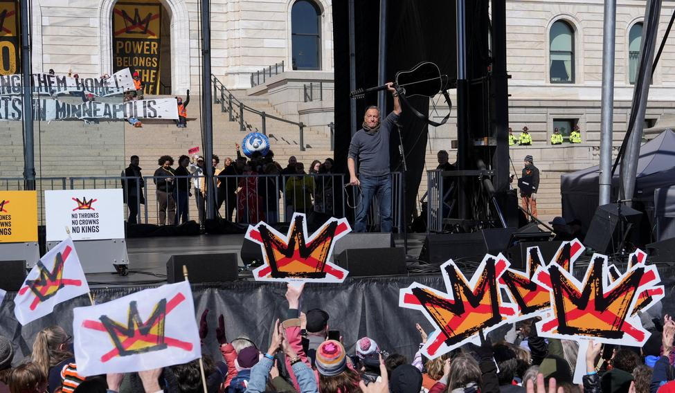 "No Kings" protest, in St. Paul