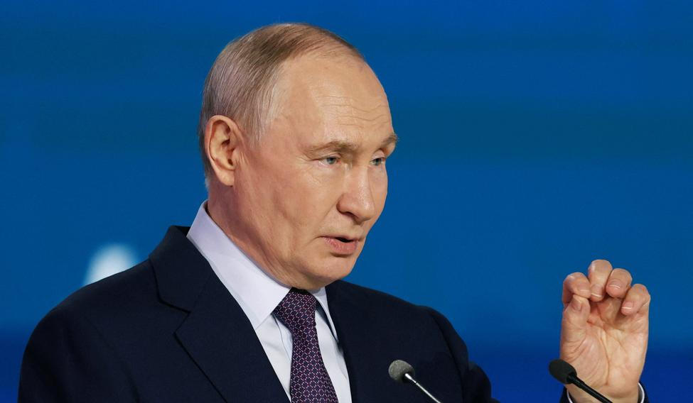 Russian President Putin attends the Congress of the Russian Union of Industrialists and Entrepreneurs in Moscow