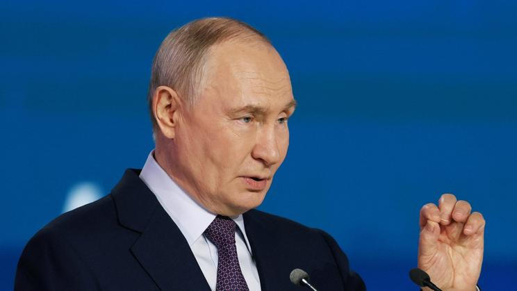 Russian President Putin attends the Congress of the Russian Union of Industrialists and Entrepreneurs in Moscow