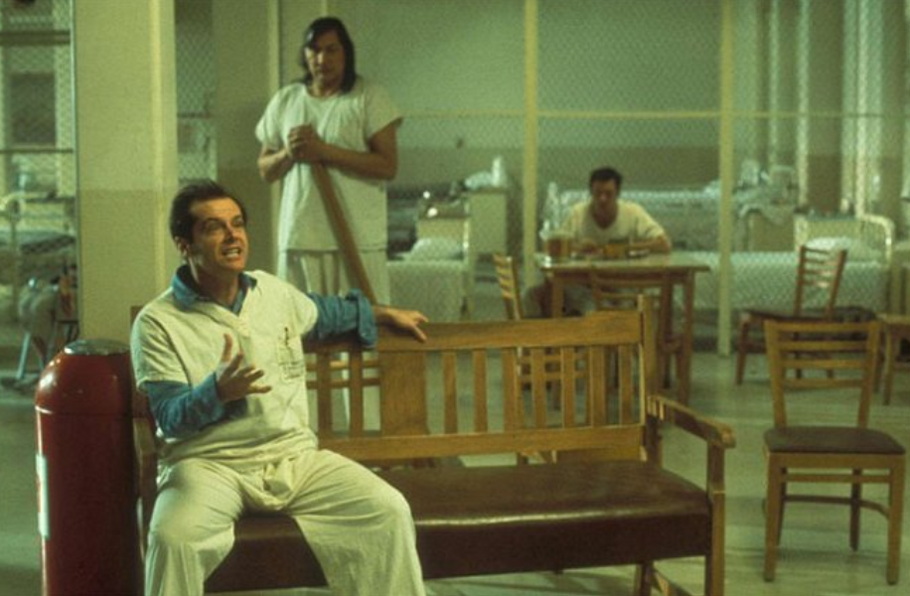 Jack Nicholson a Will Sampson ve filmu Přelet nad kukaččím hnízdem.