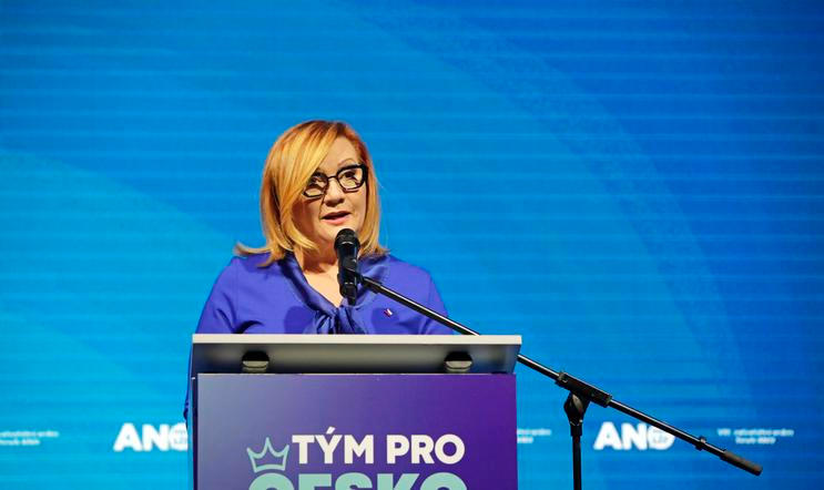 Praha, Volební sněm, Hnutí ANO, ministryně financí a místopředsedkyně ANO Alena Schillerová