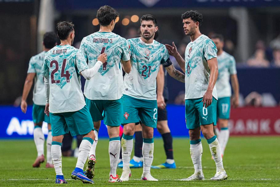 Fotbalisté Portugalska po přátelském zápase s USA