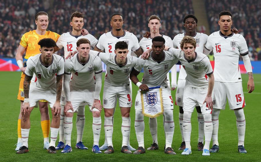 Fotbalisté Anglie před přátelským zápasem s Japonskem
