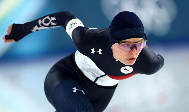 Nikola Zdráhalova  v závodě na 500 m na ZOH 2026