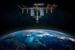 The,International,Space,Station,Orbiting,Planet,Earth.,Scientific,Space,Exploration