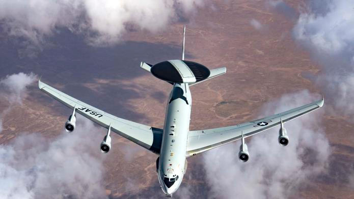 USAF F-16's and E-3 Sentry support OIR mission