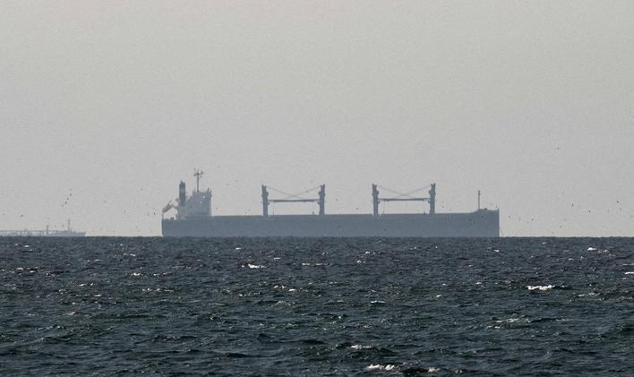 FILE PHOTO: FILE PHOTO: A cargo ship in the Gulf, near the Strait of Hormuz
