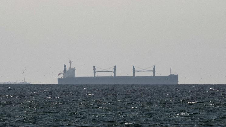 FILE PHOTO: FILE PHOTO: A cargo ship in the Gulf, near the Strait of Hormuz