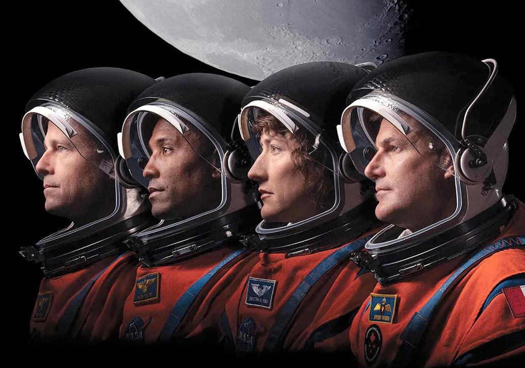 Posádka mise  Artemis II odstartovala z  NASA Kennedy  v 18:35 ET (22:35 UTC) a vynesla čtyři astronauty na cestu kolem Měsíce.