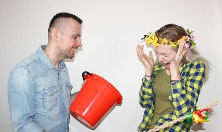 Velikonoce, pomlázka, šlehání, bití, polévání vodou