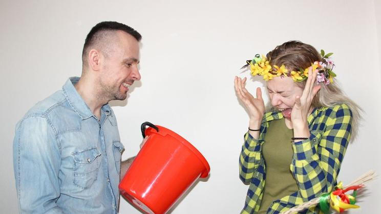 Velikonoce, pomlázka, šlehání, bití, polévání vodou