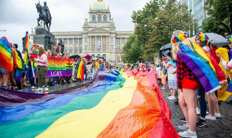 Prague Pride průvod srpen 2019