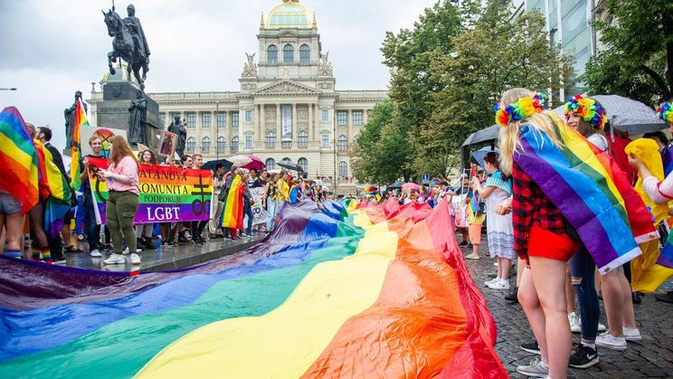 Prague Pride průvod srpen 2019