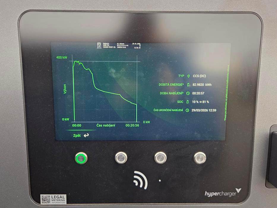 Celková křivka je více než příznivá, z 10 na 80 procent zvládnete baterku dobít za méně než 21 minut.