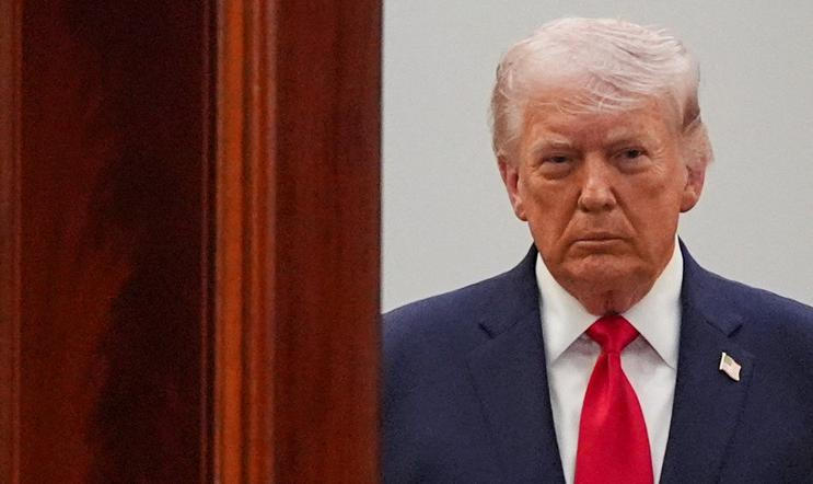 U.S. President Donald Trump delivers an address to the nation about the Iran war at the White House in Washington