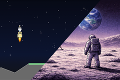 Minihra: Přistání na měsíci