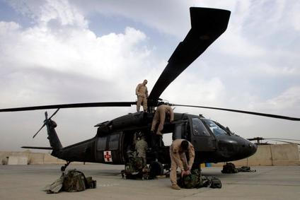 Vrtulník Blackhawk v Iráku