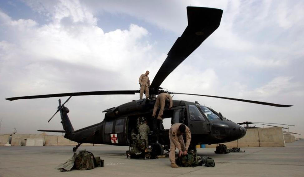 Vrtulník Blackhawk v Iráku