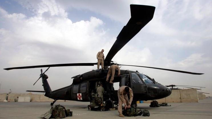 Vrtulník Blackhawk v Iráku